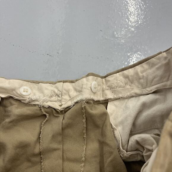 Vintage 50s Tan Sanforized Sail Cloth Workwear Chinos 36x31 - Picture 5 of 5